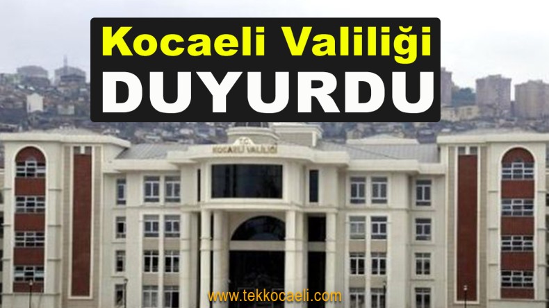 Kocaeli Valiliği’nden Açıklama