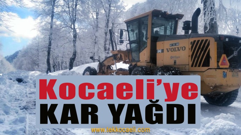 Kocaeli’ye Kar Yağdı