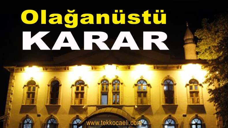 Türkiye’de Olağanüstü Önlem