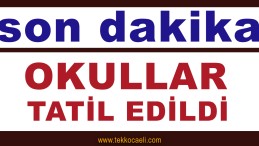 Okullar Bu Tarihten İtibaren Tatil Edildi