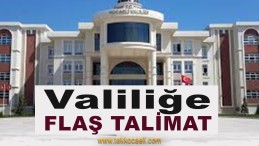 Kocaeli Valiliği’ne Talimat