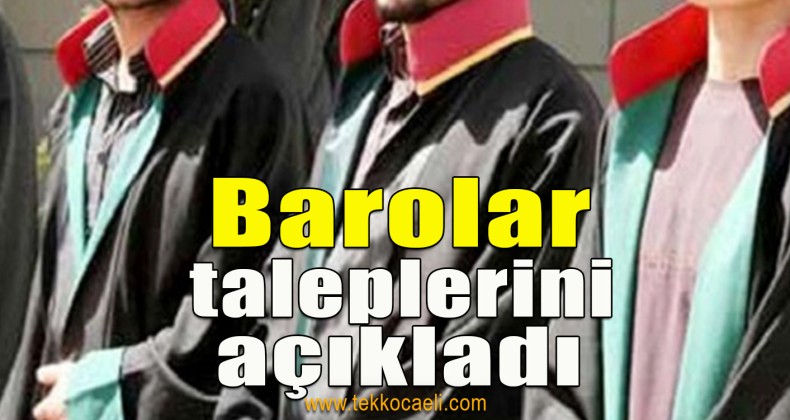 Barolar, Acil Önlem Taleplerini Açıkladı
