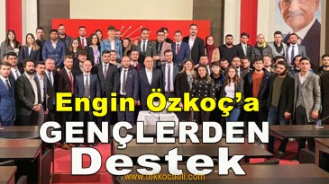 CHP Kocaeli Gençliğinden Engin Özkoç’a Destek