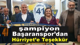 Başaranspor Şampiyonluğu Başkan Hürriyet’le Kutladı