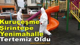 Kuruçeşme’de Park ve Oyun Alanları Dezenfekte Edildi