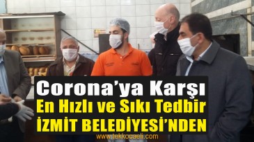 İzmit Belediyesi, Esnaflara Eldiven ve Maske Dağıttı