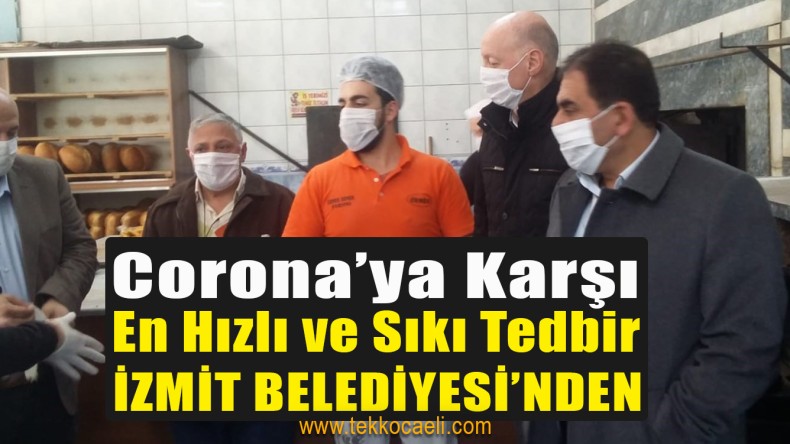 İzmit Belediyesi, Esnaflara Eldiven ve Maske Dağıttı