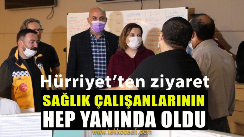 Başkan Hürriyet’ten Sağlık Çalışanlarına Ziyaret