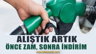 Önce Zam, Sonra İndirim