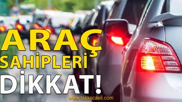 Sürücüler Bu Habere Dikkat!