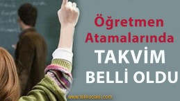 Öğretmen Atamalarında Kontenjanlar Belli Oldu