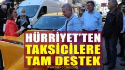 Başkan Hürriyet’ten Taksicilere Destek