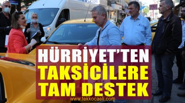 Başkan Hürriyet’ten Taksicilere Destek
