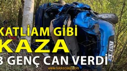 3 Genç Korkunç Kazada Can Verdi