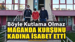 Maganda Kurşunu Balkondaki Kadına İsabet Etti