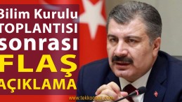 Sağlık Bakanı Fahrettin Koca Açıklama Yaptı