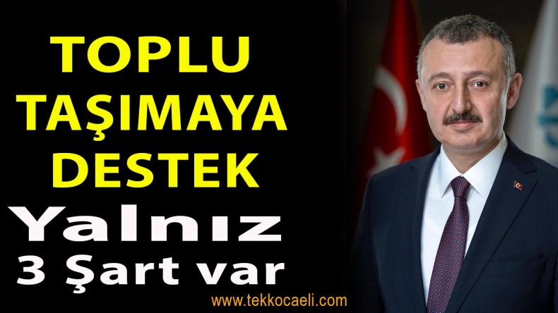 Kocaeli Büyükşehir’den Toplu Taşıma Esnafına Destek