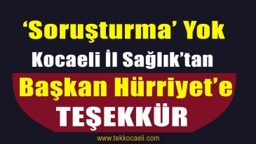 Kocaeli İl Sağlık’tan Önemli Açıklama