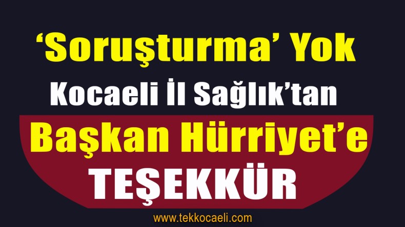 Kocaeli İl Sağlık’tan Önemli Açıklama