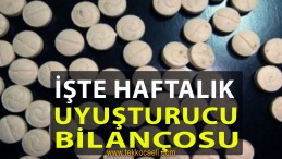 Uyuşturucu Bilançosu Açıklandı