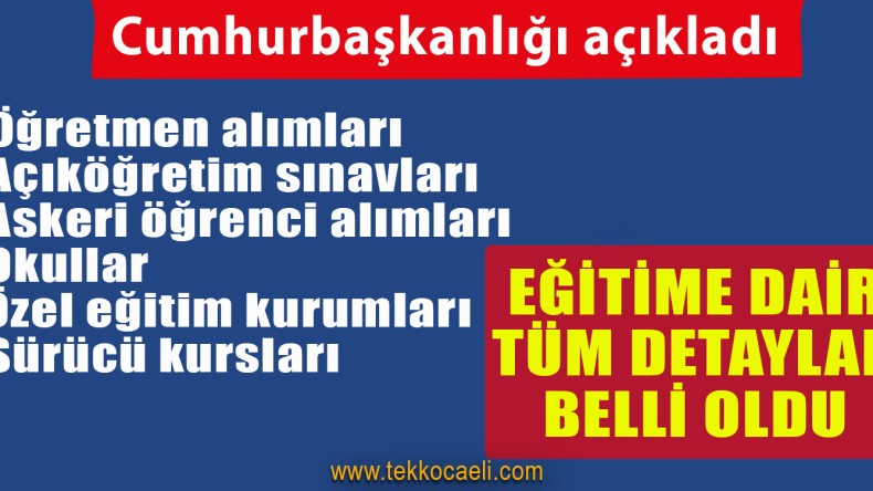 Eğitimde Normalleşmenin Detayları Açıklandı