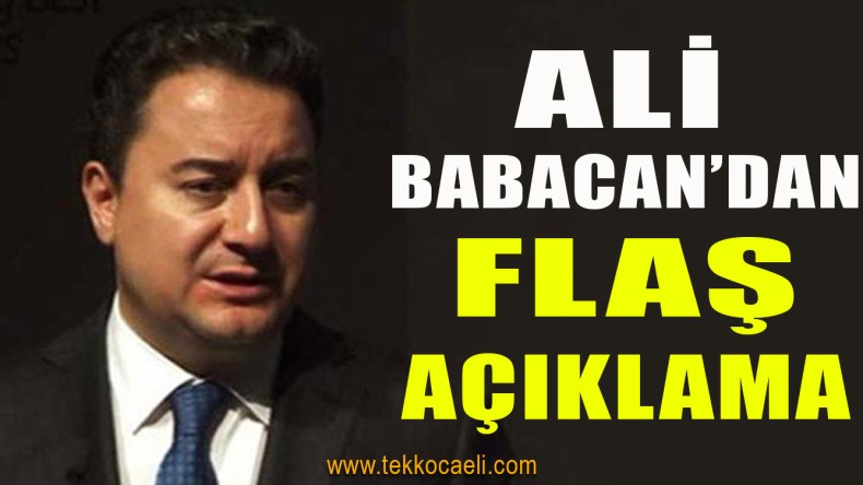 Ali Babacan İlk Yapacağı İşi Açıkladı