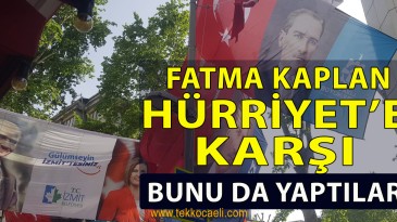 İzmit Belediyesi’nin Astığı Bayraklar Görünmesin Diye Ne Yapmışlar!