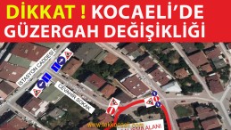 Kocaeli’de Güzergah Değişikliği