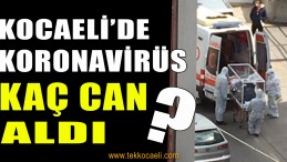 Kocaeli İl Sağlık Açıkladı; Korona’dan Vefat Edenler…