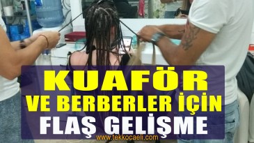 Berberler ve Kuaförler İçin Yeni Gelişme