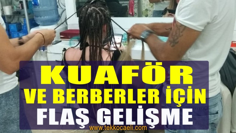 Berberler ve Kuaförler İçin Yeni Gelişme