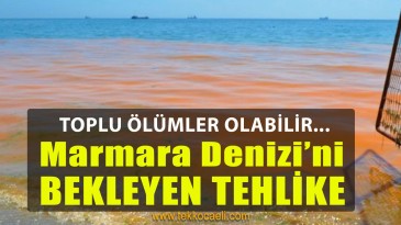 Marmara Denizi İçin Büyük Tehlike