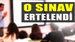 MEB Açıkladı; O Sınav Ertelendi