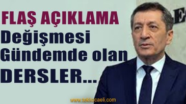 Milli Eğitim Bakanı’ndan Flaş Açıklama