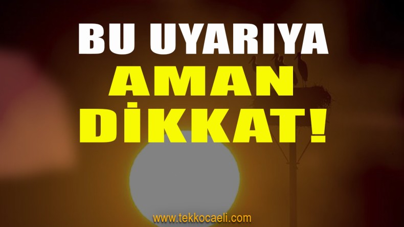 Meteoroloji Vatandaşları Uyardı