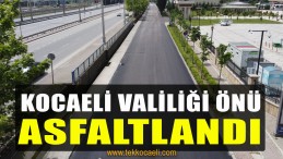 Kocaeli Valiliği Önü Asfaltlandı