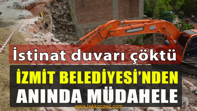İzmit Belediyesi’nden Anında Müdahele