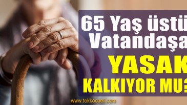 FLAŞ Açıklama! 65 Yaş Üstü Vatandaşa Yasak Kalkıyor mu?