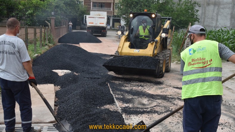 Alikahya Fatih’te Asfalt Çalışması