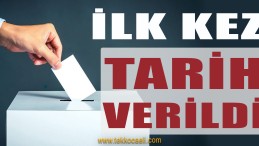 ŞOK! Erken Seçim İçin Tarih Verdi
