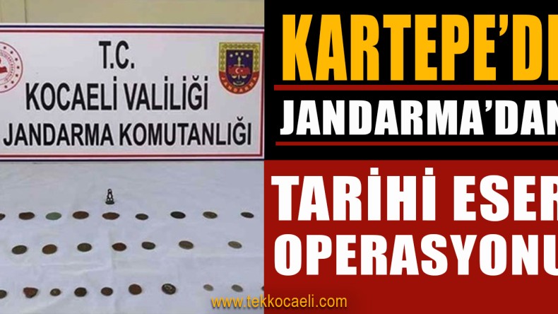 Kartepe’de Tarihi Eser Operasyonu