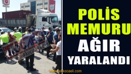 Hakimiyetini Kaybetti; Polise Çarptı