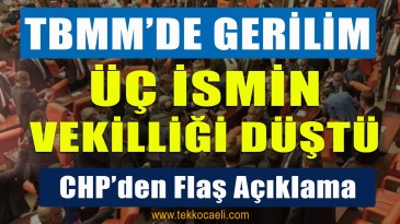 Üç İsmin Milletvekilliği Düştü; Mecliste Slogan Atıldı