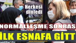 Uzun Bir Aradan Sonra Kepenk Açan Esnafın Yanında Oldu