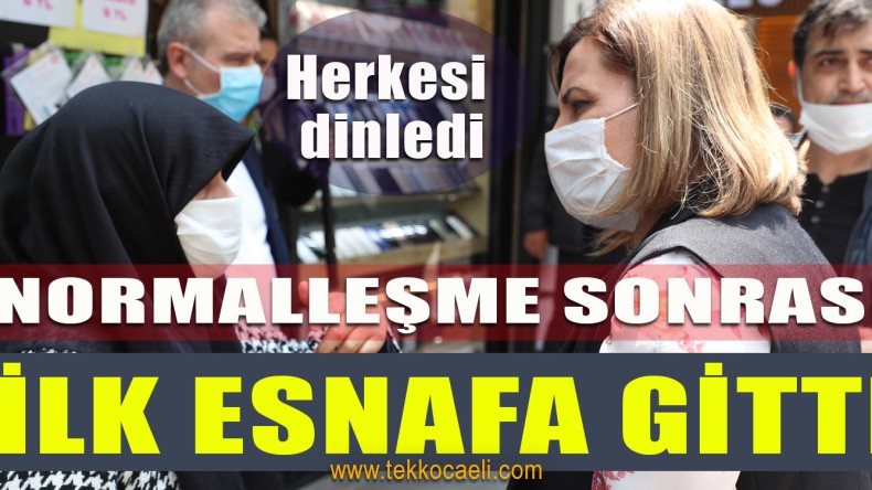 Uzun Bir Aradan Sonra Kepenk Açan Esnafın Yanında Oldu