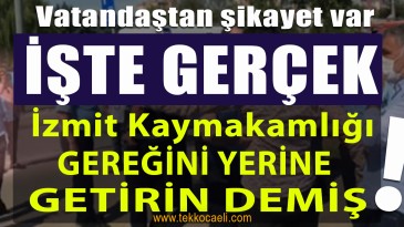İzmit Belediyesi, Yahya Kaptan’daki Olaya İlişkin Gerçekleri Açıkladı