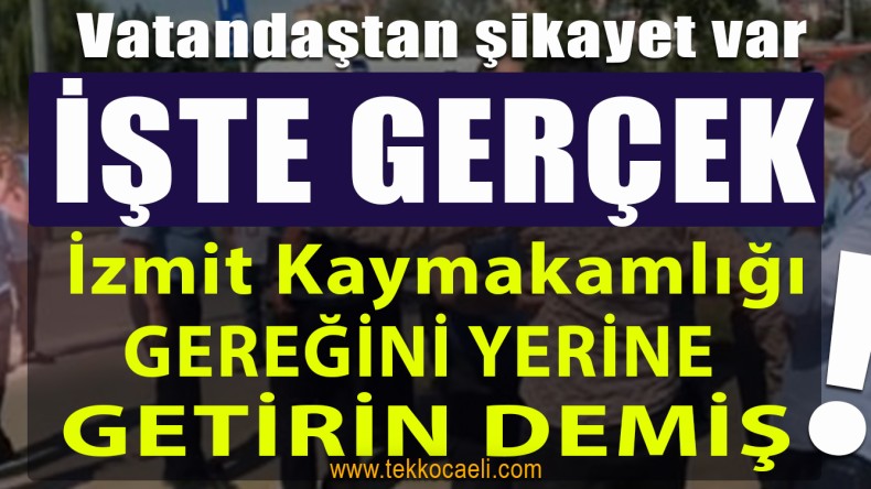 İzmit Belediyesi, Yahya Kaptan’daki Olaya İlişkin Gerçekleri Açıkladı