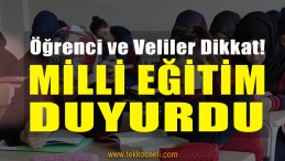Öğrenci ve Veliler Dikkat! Genelge Yayınlandı