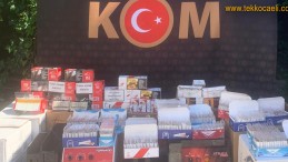 Binlerce Kaçak Makaron Ele Geçirildi