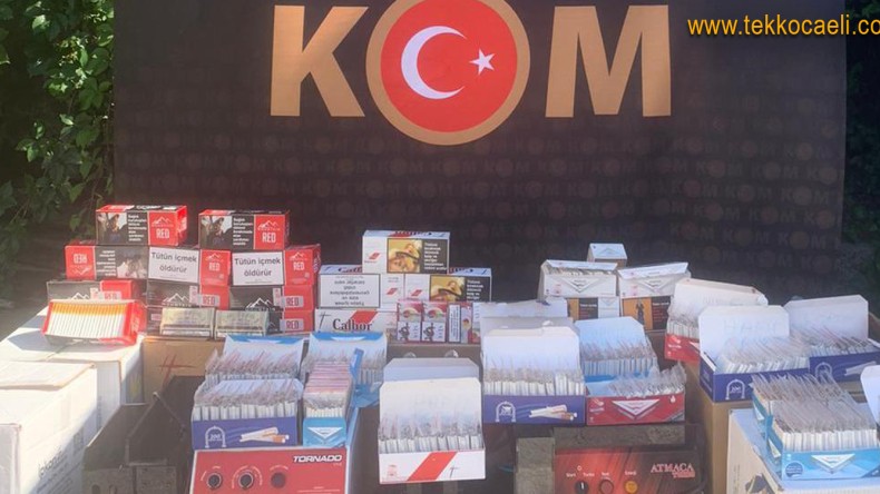 Binlerce Kaçak Makaron Ele Geçirildi